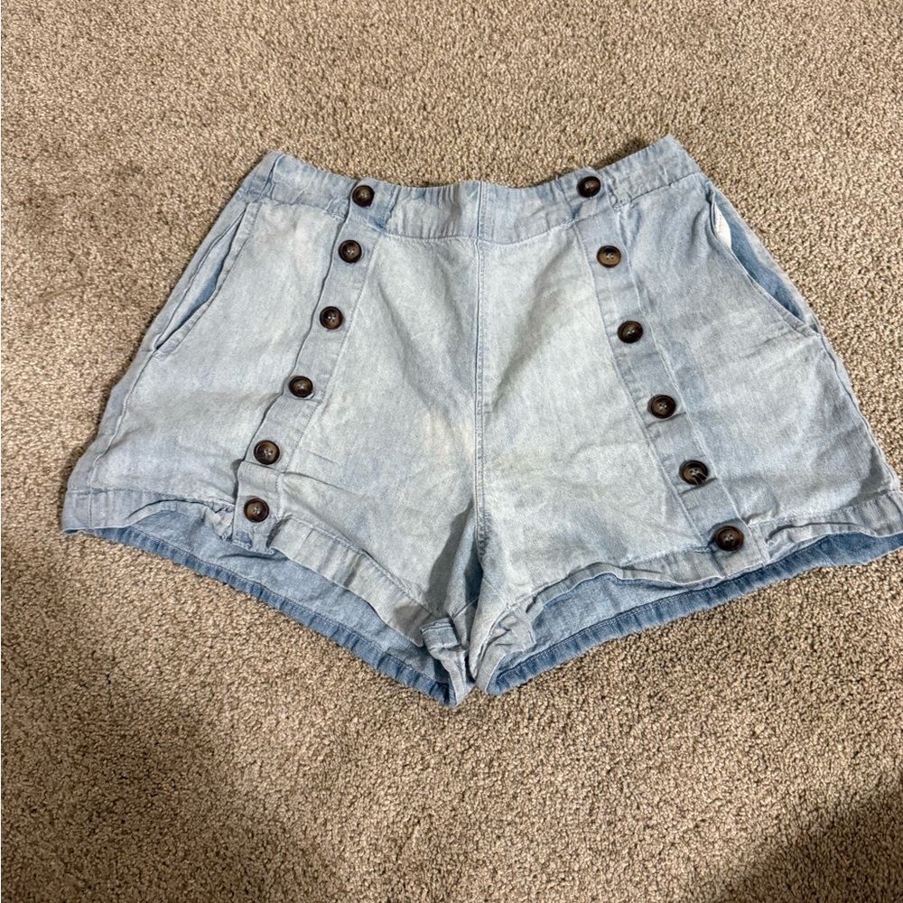 Light Blue Women's Denim Shorts